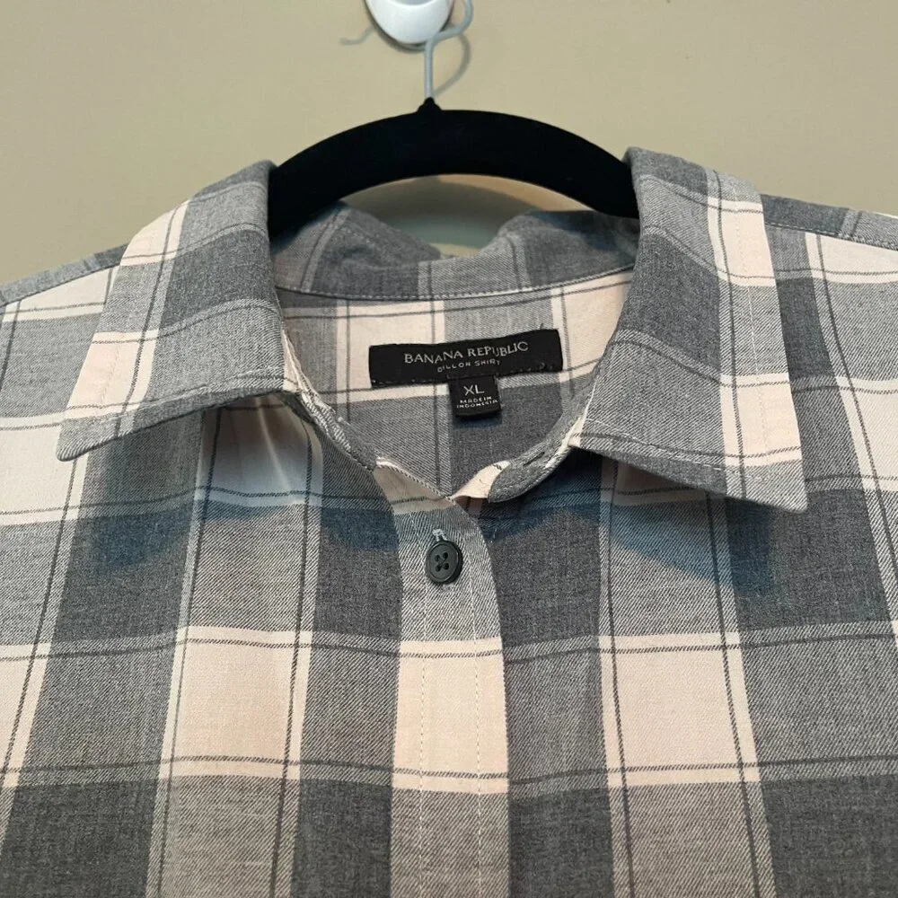 Flannel Shirt, Womens, Banana Republic,  EUC, XL - Picture 9 of 9